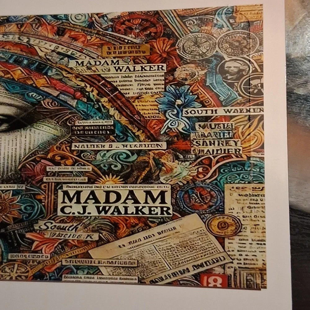 Colorful Madam C.J. Walker Art Print Debit Card Cover